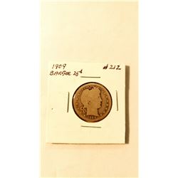 1909 Barber Quarter
