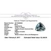 Image 2 : 6.10 ct.Natural Trilliant Cut Aquamarine