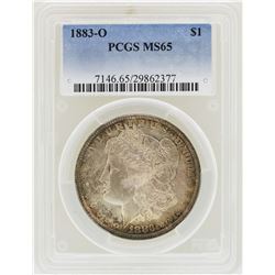 1883-O $1 Morgan Silver Dollar Coin PCGS MS65