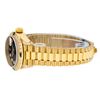 Image 9 : Rolex Ladies 18K Yellow Gold Black Diamond And Emerald President Wristwatch With