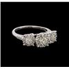 14KT White Gold 0.85 ctw Diamond Ring