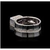 Image 3 : Crayola 3.50 ctw Pink Amethyst and White Sapphire Ring - .925 Silver