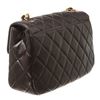 Image 3 : Chanel Black Lambskin Leather Vintage Envelope Single Flap Bag