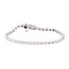 0.60 ctw Diamond Tennis Bracelet - 14KT White Gold