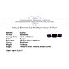 Image 3 : 16.59 ctw. Natural Emerald Cut Amethyst Parcel of Three