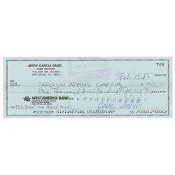 Jerry Garcia Signed Check