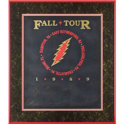 Grateful Dead Signed 1989 Tour Pelon