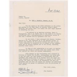Jimi Hendrix 1969 Document Signed