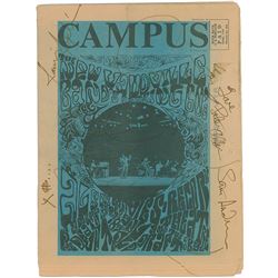 Janis Joplin Signed 1967 Campus Magazine