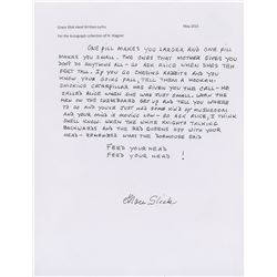 Grace Slick Handwritten Lyrics