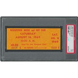 Woodstock Ticket - PSA MINT 9