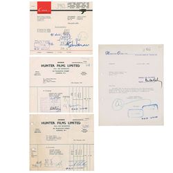 Beatles Set of (4) Signed 1967 Invoices