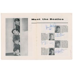 Beatles Signed 1963 Concert Program