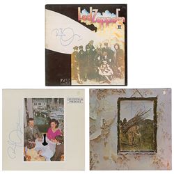 Led Zeppelin: Robert Plant Signed Albums (3)