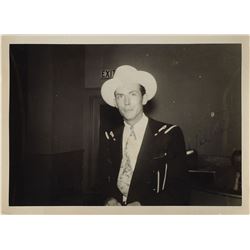 Hank Williams Signed Photograph