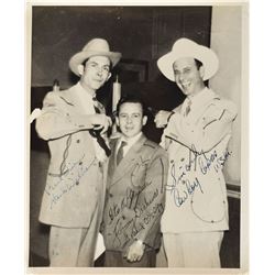 Hank Williams, Cowboy Copas, and Jimmy Dickens Signed Photograph