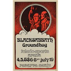 Black Sabbath Toledo Sports Arena Poster