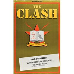 The Clash 1982 San Francisco Poster