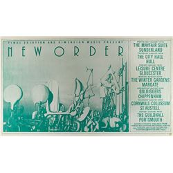 New Order 1984 England Tour Poster