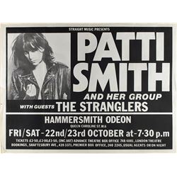 Patti Smith 1976 Hammersmith Odeon Poster