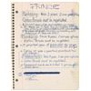 Image 7 : Prince's Handwritten Lyrics and Sketch Notebook