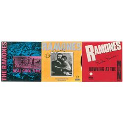 Richie Ramone Group of (3) Signed 45 RPM Records
