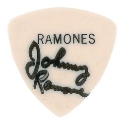 Johnny Ramone Signed Guitar Pick
