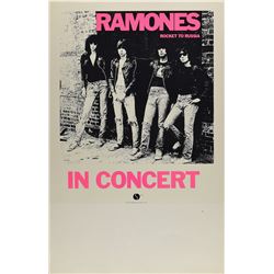 The Ramones 'Rocket to Russia' Window Card