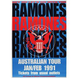 Ramones 1991 Australian Tour Poster