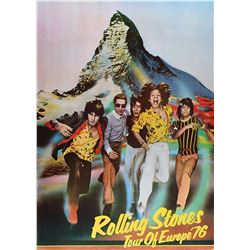 Rolling Stones 1976 European Tour Poster