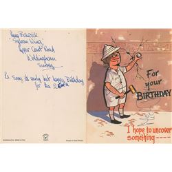 Rolling Stones: Mick Jagger Signed Card