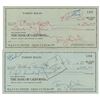 Image 1 : Tommy Bolin Pair of Signed Checks