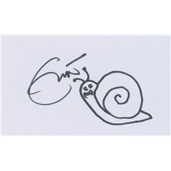 Eric Clapton Signed Sketch