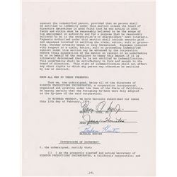 Marvin Gaye Document Signed
