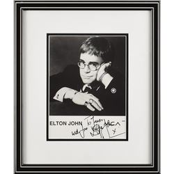 Elton John Signed Photo