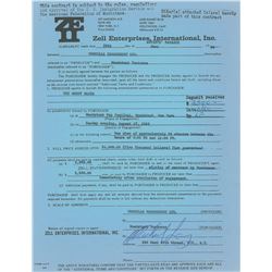 Moody Blues Document Signed