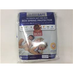 Sleep Safe Anti-Bed Bug Box Spring Protector- Queen