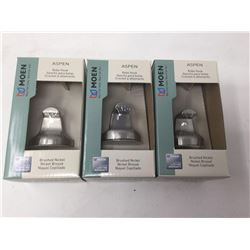 Lot of Moen Brushed Nickel Robe Hooks (3)