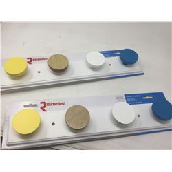Lot of Richelieu Multicolour Hooks on Board (2)