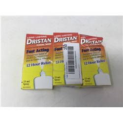 Lot of Long Lasting Dristan Nasal Mist (3 x 15ml)