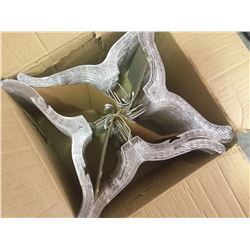 Lot of Clear Plastic Hangers
