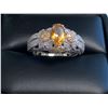 Image 1 : Natural Citrine / Diamond (1.36ct) Ring Size 7.25, Appraised $7,100.00