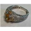 Image 3 : Natural Citrine / Diamond (1.36ct) Ring Size 7.25, Appraised $7,100.00