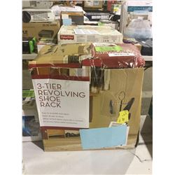 3-Tier Revolving Shoe Rack