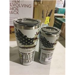 Tervis Stainless Steel Vacuum Sealed Tumblers 30oz and 20oz Lot of 2