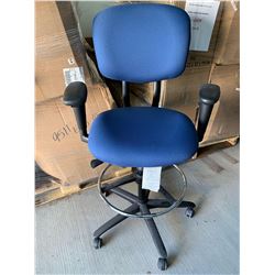 Blue Adjustable Drafting Chair