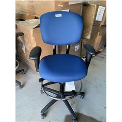 Blue Adjustable Drafting Chair