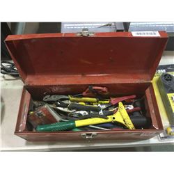 Metal Tool Box w/ Hand Tools