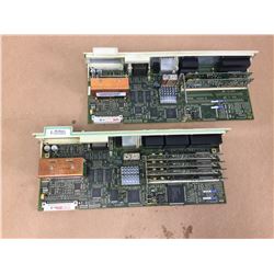(2) Siemens 1P 6SN1118-0DM33-0AA0 w/ 6SN1118-0DK21-0AA0 Circuit Boards
