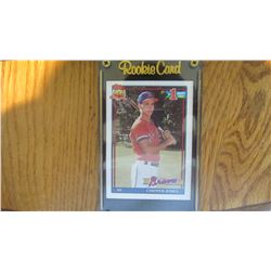 Chipper Jones Baseball ROOKIE CARD
